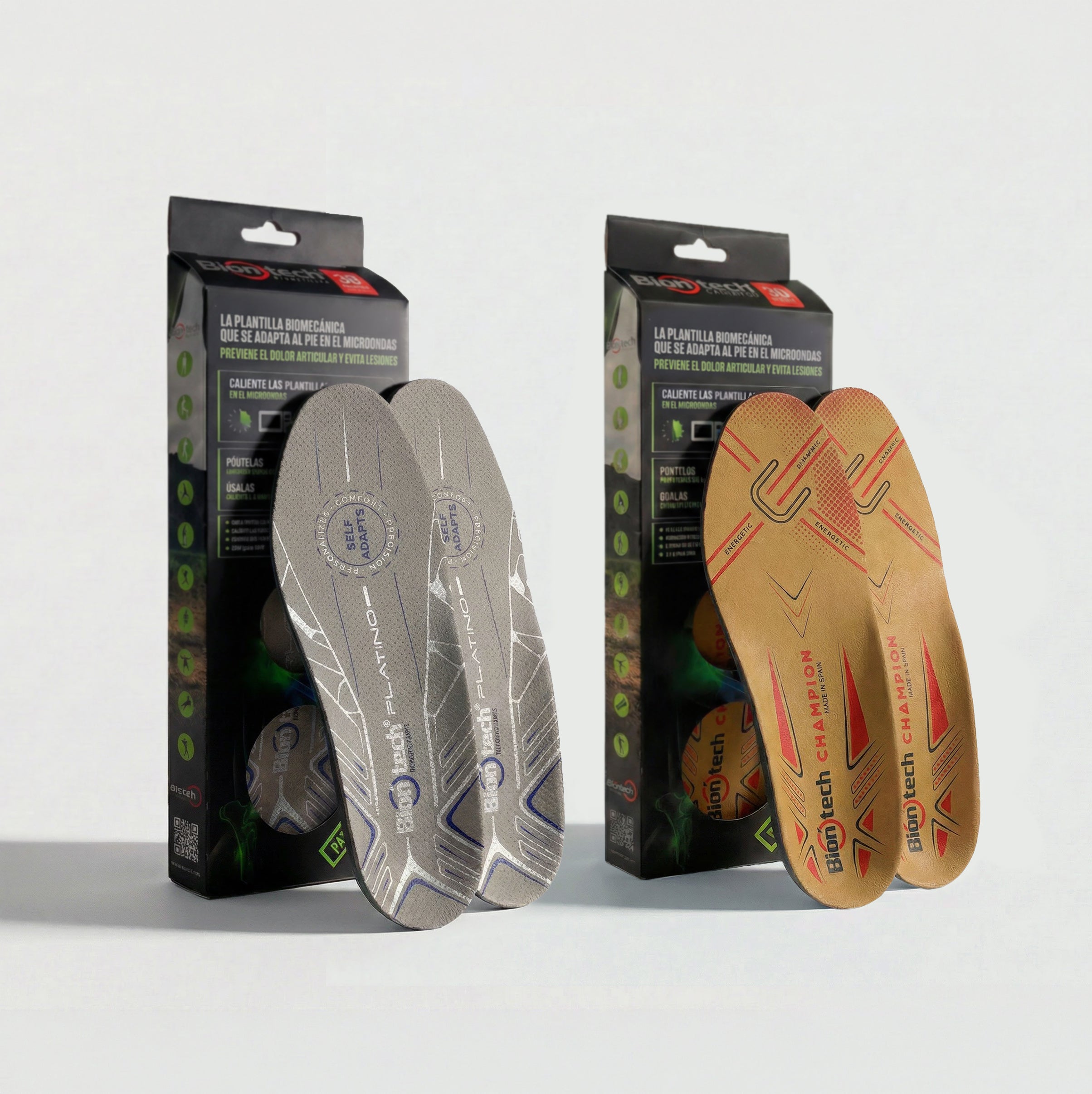 Pack de running: par de plantillas Champions y par de plantillas Platino