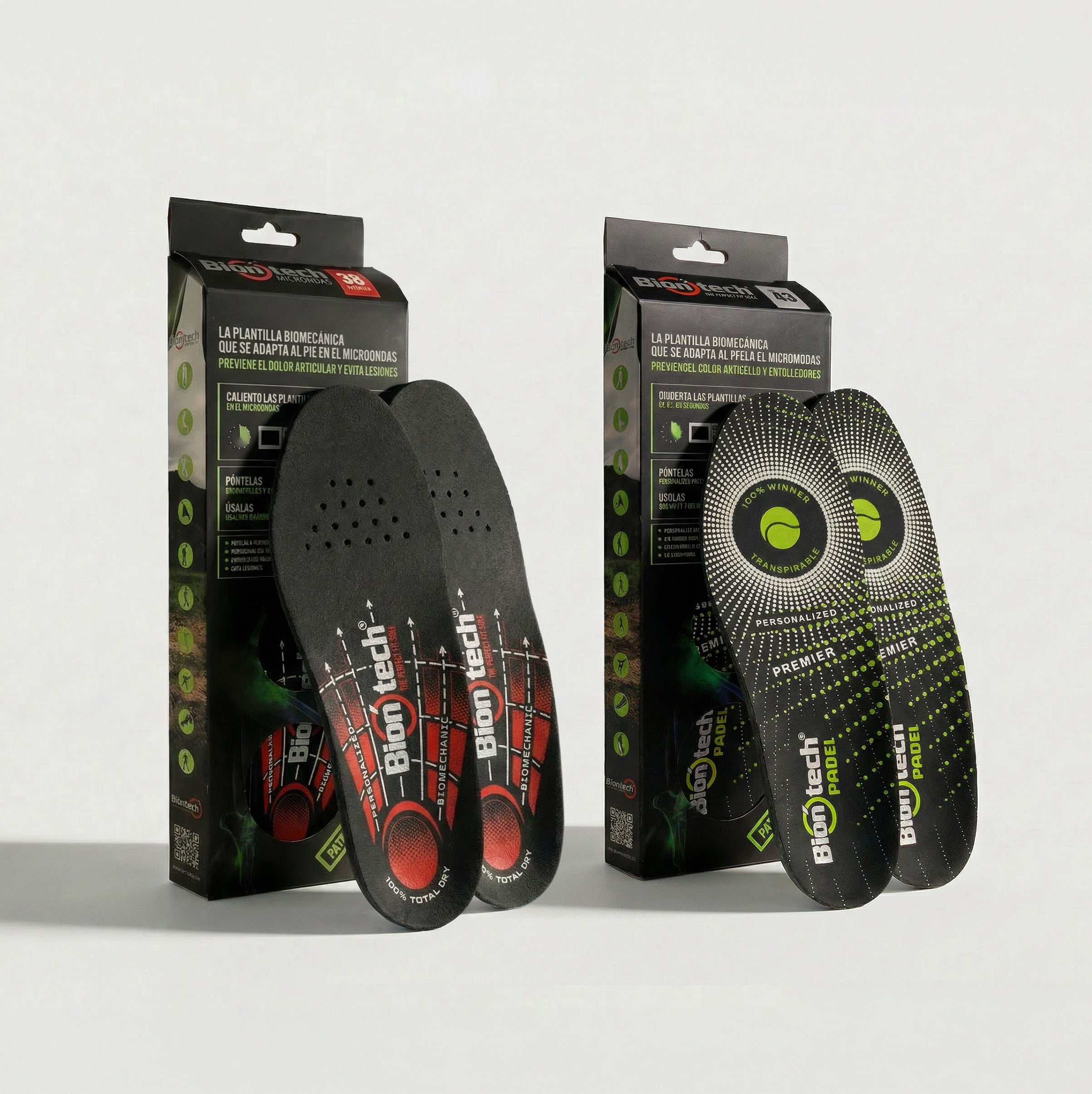 Pack Pádel Life: par de plantillas Pro 2.0 y par de plantillas pádel-tenis