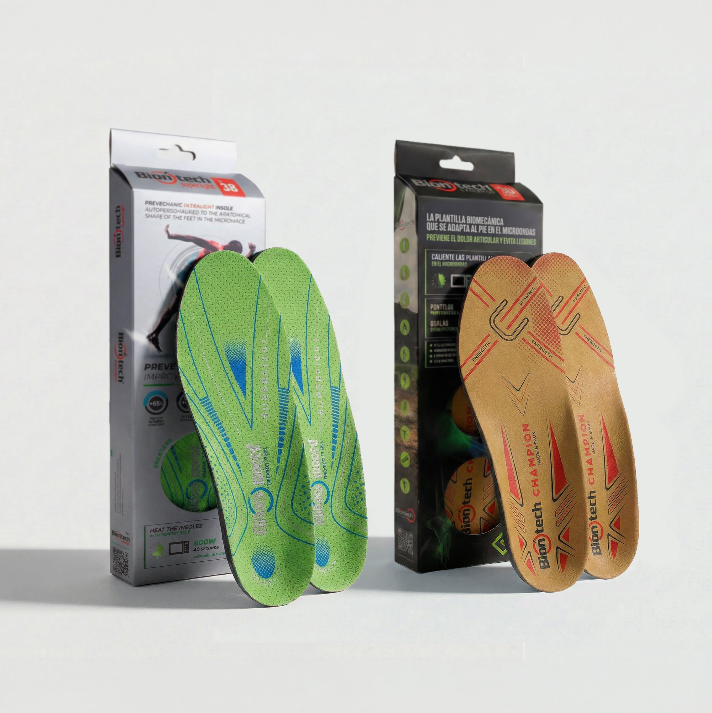 Pack Triatlón: par de plantillas Superlight y par de plantillas Champions