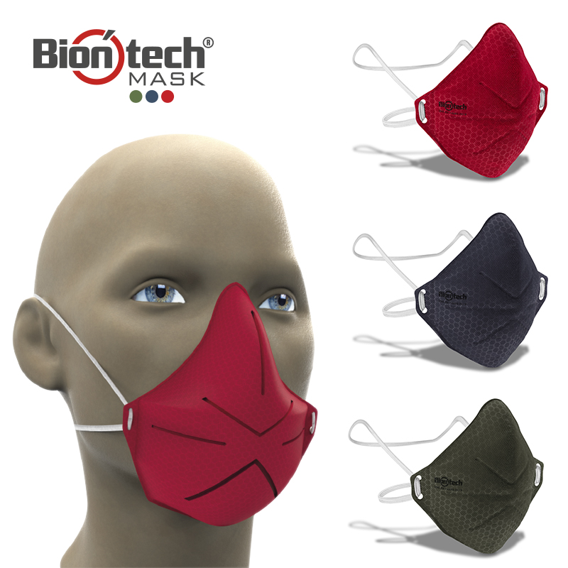 Mascarillas moldeada y ajustable Biontech